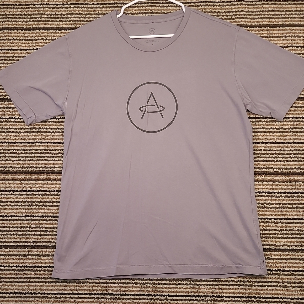 AETHER Grey USA Logo Supima Cotton Sz 4 / XL Casual Mens‎ T Shirt